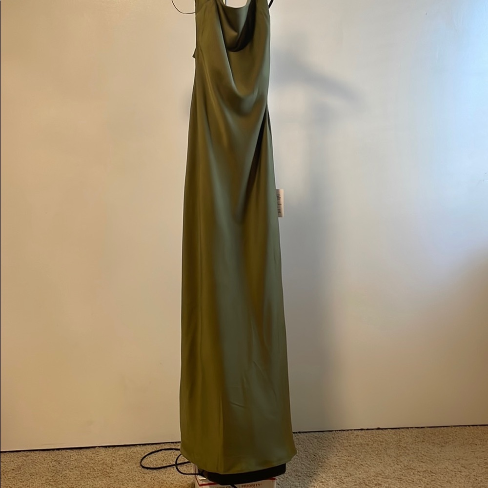 ASOS Olive Maxi Dress Flowing